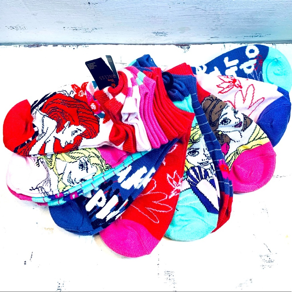 Disney Princess Ankle Socks 10 Pairs